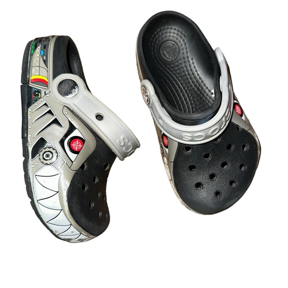 CROCS CROCSLIGHTS ROBO SHARK CLOG SANDAL - Picture 2 of 3
